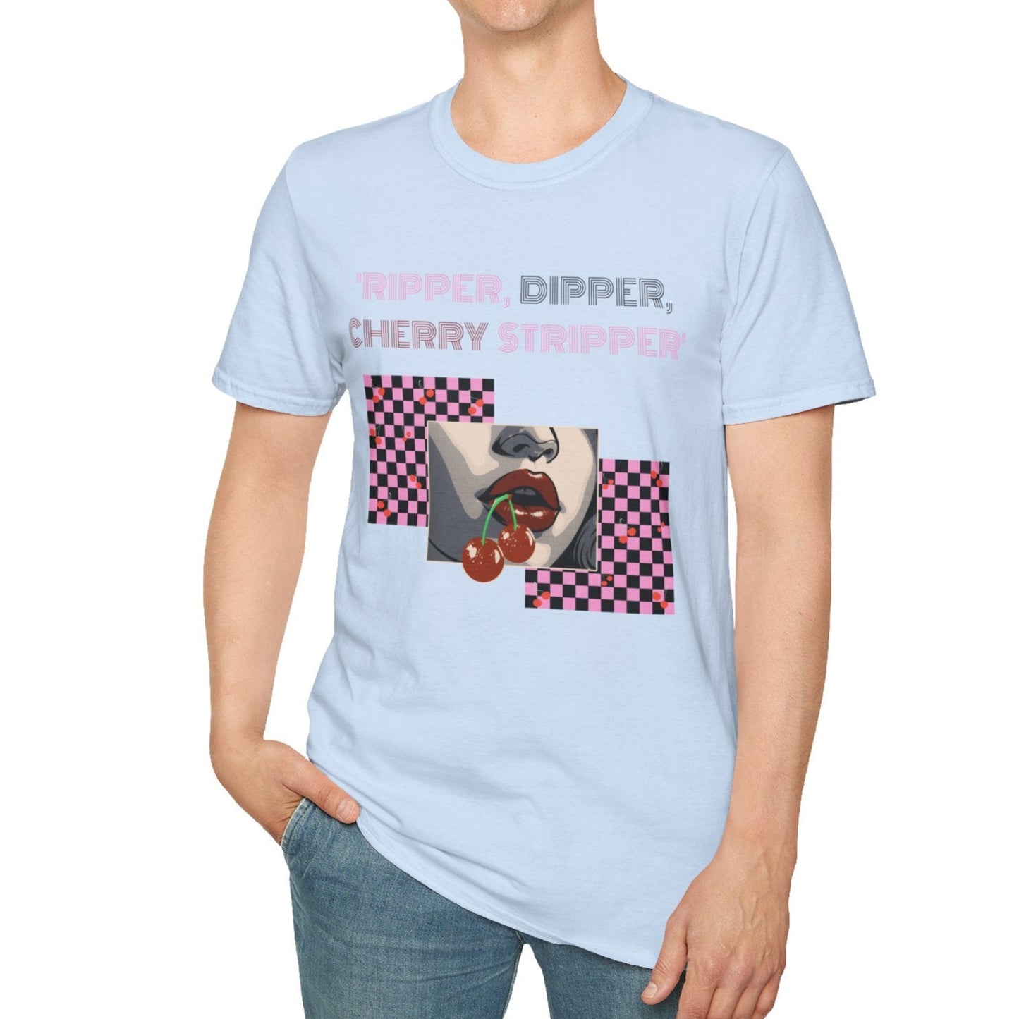Checkered Cherry, Soft Tee