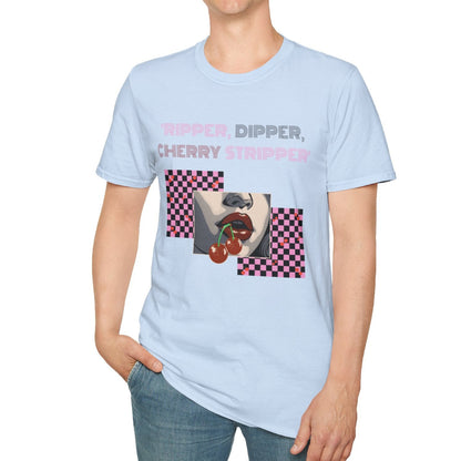 Checkered Cherry, Soft Tee