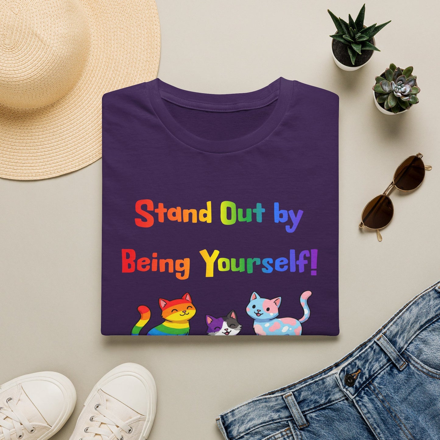 Stand Out by Being Yourself Soft-Tee