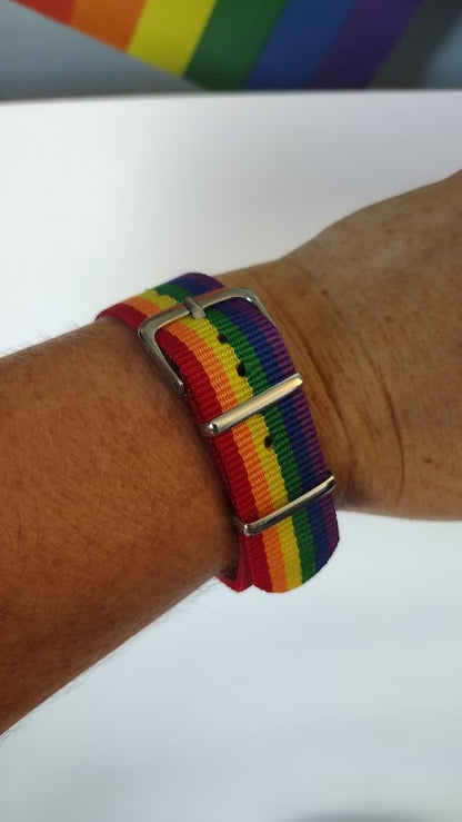 Rainbow Belt Buckle Bracelet