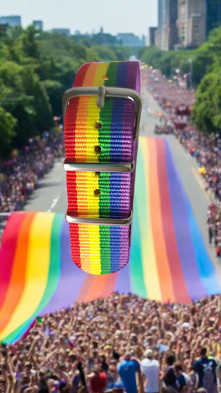 Rainbow Belt Buckle Bracelet