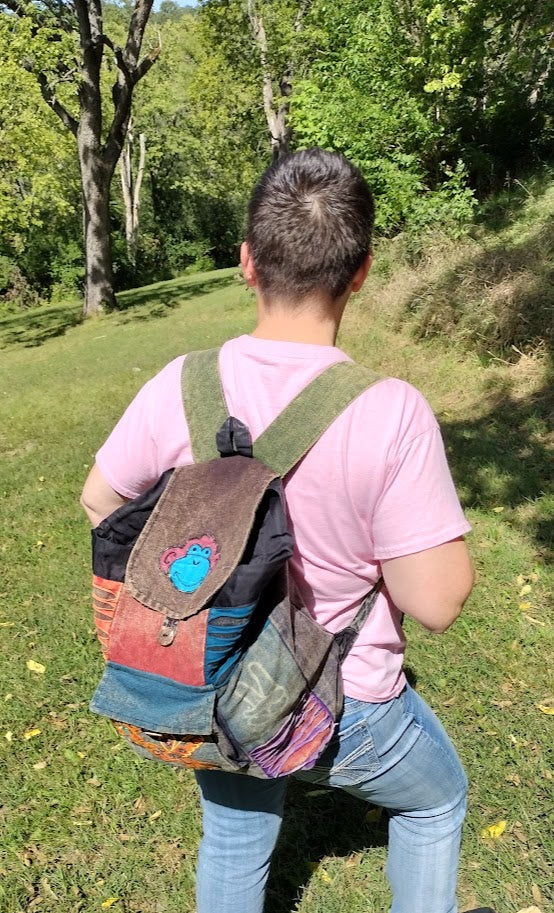 Razor Cut Monkey Backpack