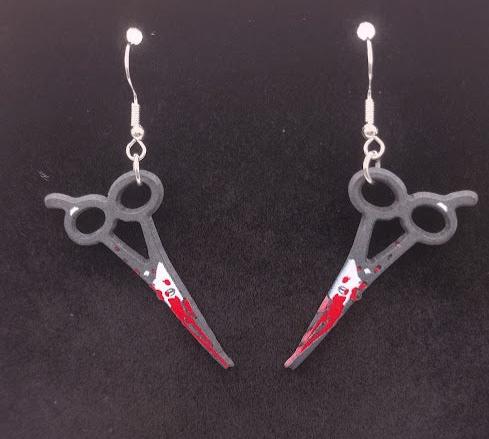 Bloody Scissors Earrings