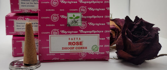 Rose Dhoop Cones