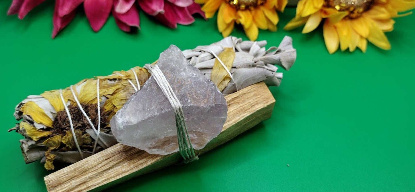 Sunflower & Sage/Amethyst/Palo Santo Bundle