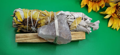 Sunflower & Sage/Amethyst/Palo Santo Bundle