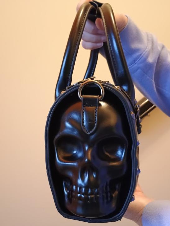 Dual Skull Satchel Bag