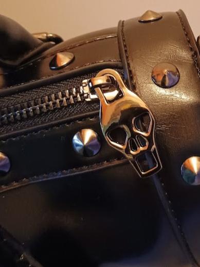 Dual Skull Satchel Bag