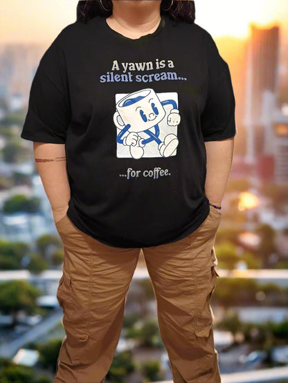 A Yawn is a Silent Scream for Coffee Soft Tee