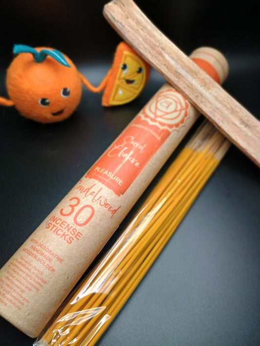 Sacral Chakra Incense Sticks - Sandalwood (Orange)