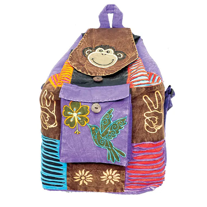 Razor Cut Monkey Backpack