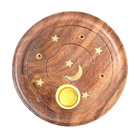 Moon & Star Cone and Stick Incense Burner