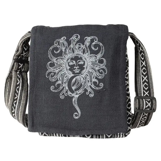 Black Sun & Moon Crossbody Bag